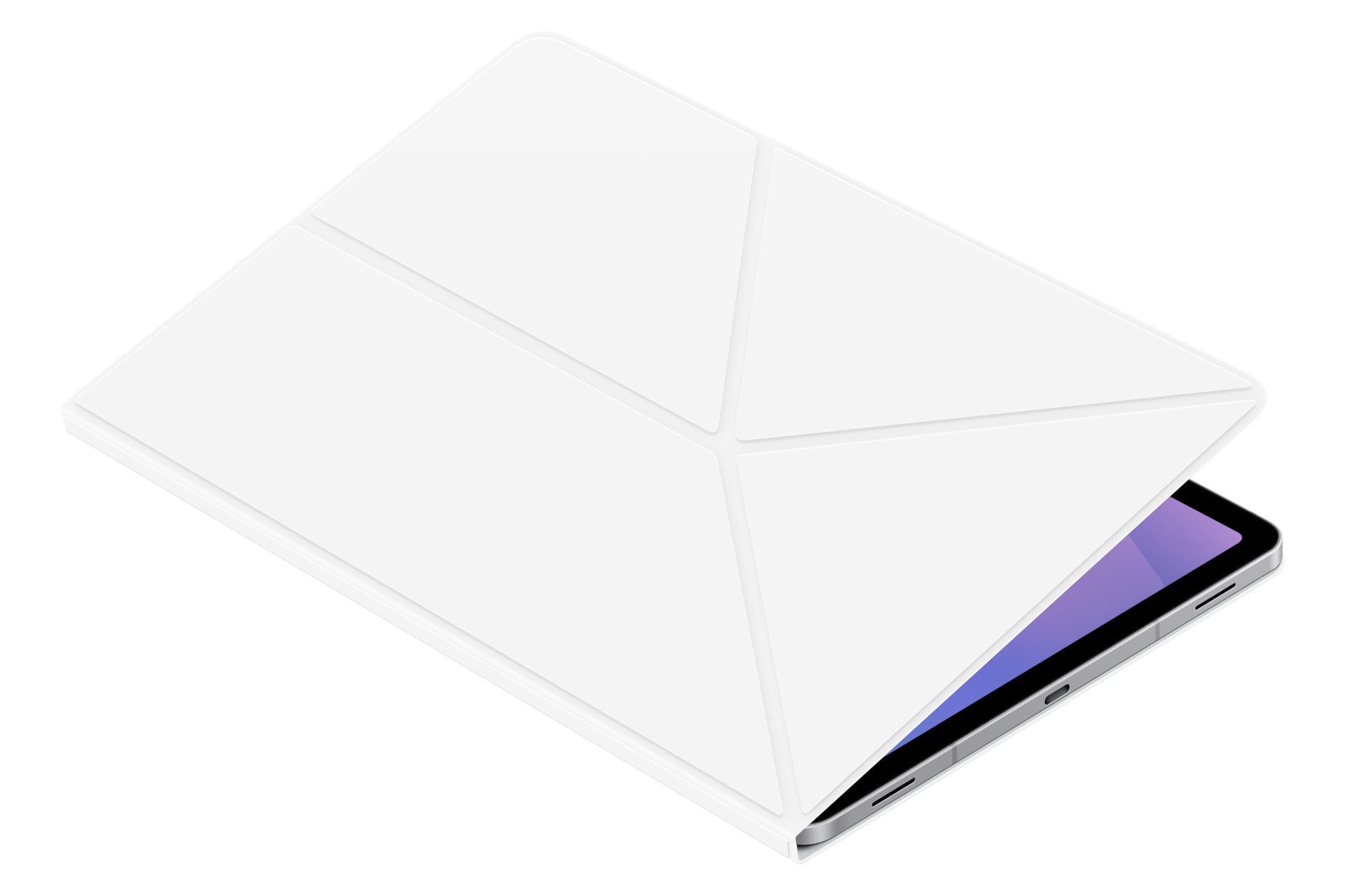 Samsung Tab Smart Book Cover Notebook-Schutzhülle – für Galaxy Tab S11, 11", Kunststoff, Weiss