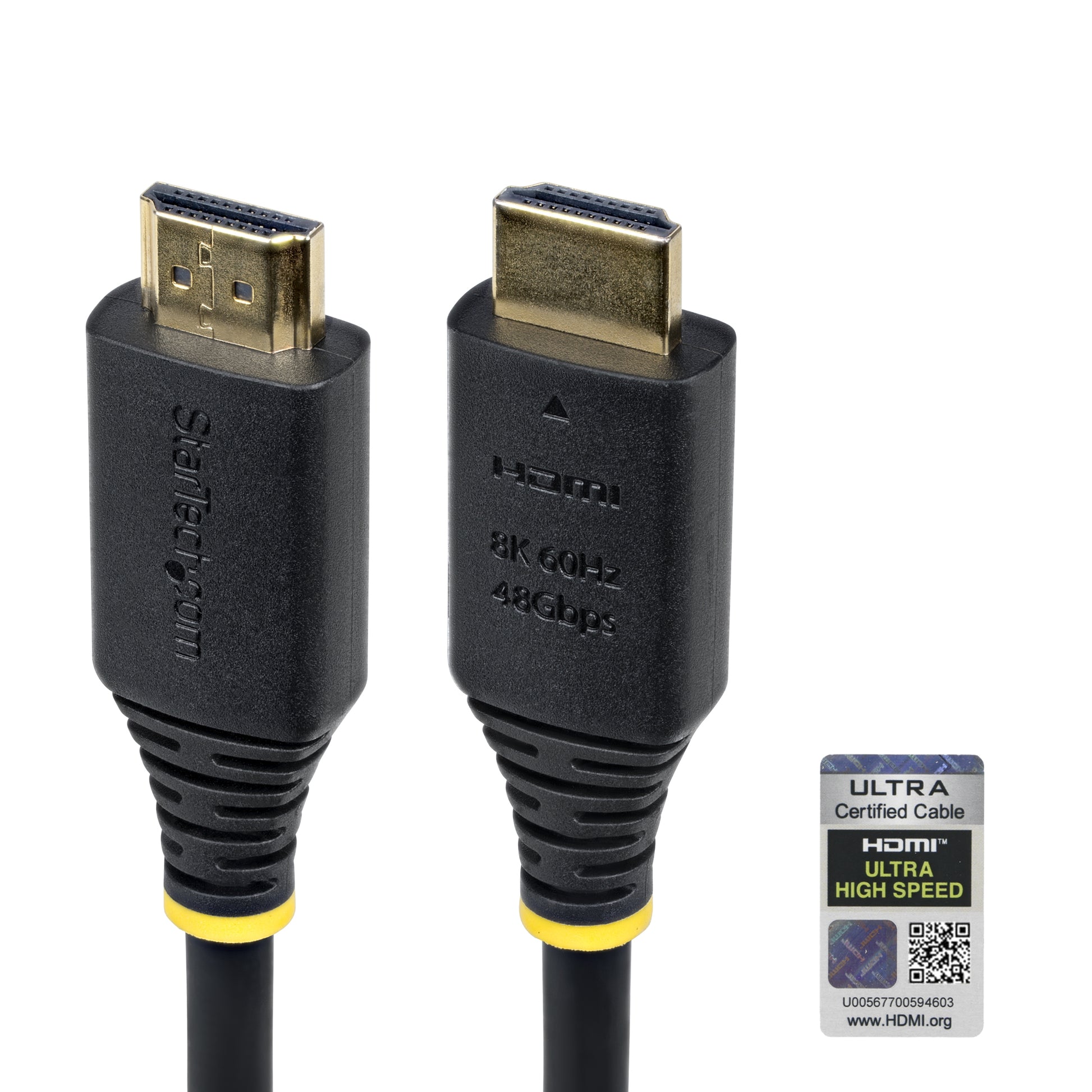 StarTech.com HDMI Kabel HDMI 2.1 8K 60 Hz – 2 m – HDR, ARC – für Fernseher, Bildschirm, Projektor