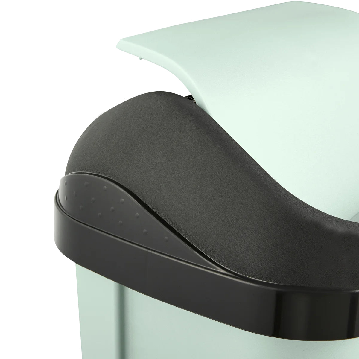 keeeper Swantje Schwingdeckel-Abfalleimer – 10 l – Kunststoff (PP), Rechteckig – Soft Green