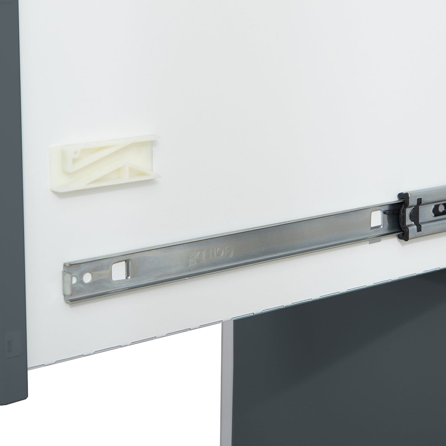 Phoenix Safe Co. FC1004GAK – Aktenschrank, 4 Schubladen, abschliessbar, Stahl, 450 × 620 × 1330 mm, Grau