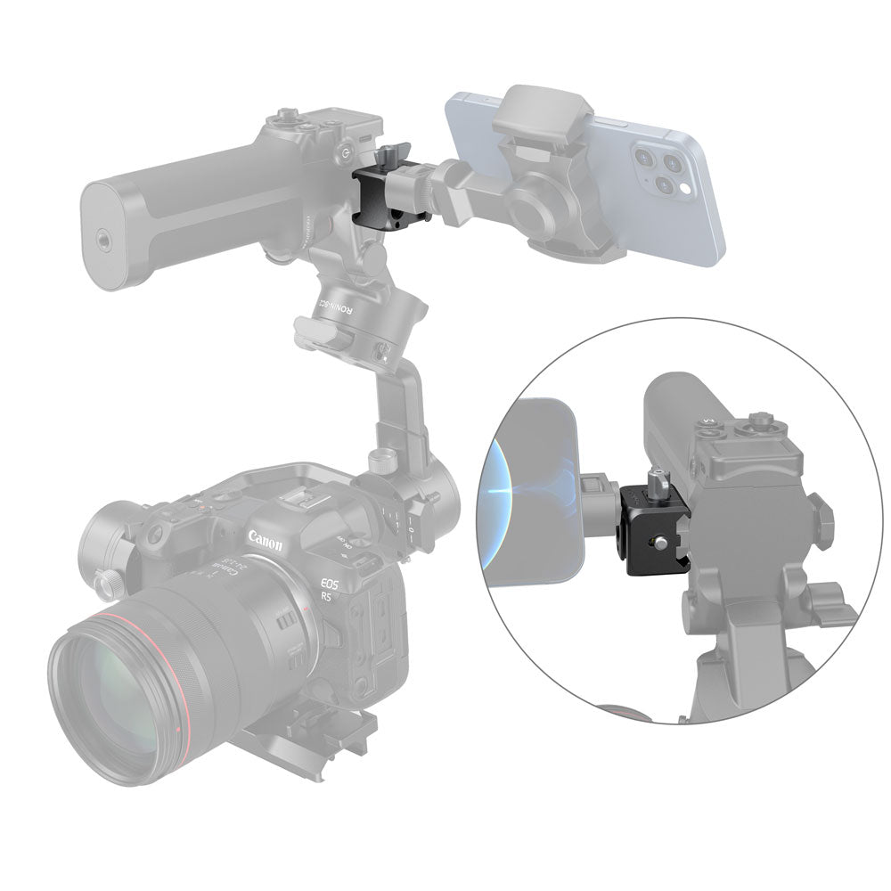 SmallRig Halterung 3025 – 33,5 × 38 × 25 mm – Aluminiumlegierung, Schwarz – für RS 3, RS 4, RS 2 und andere