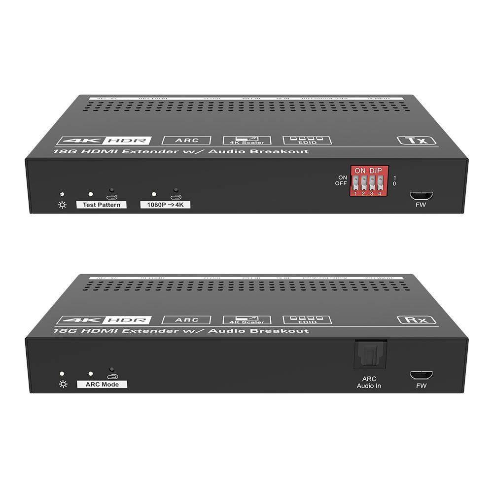 Vivolink HDBaseT-Extender-Set, bis 70 m, Audio-Breakout