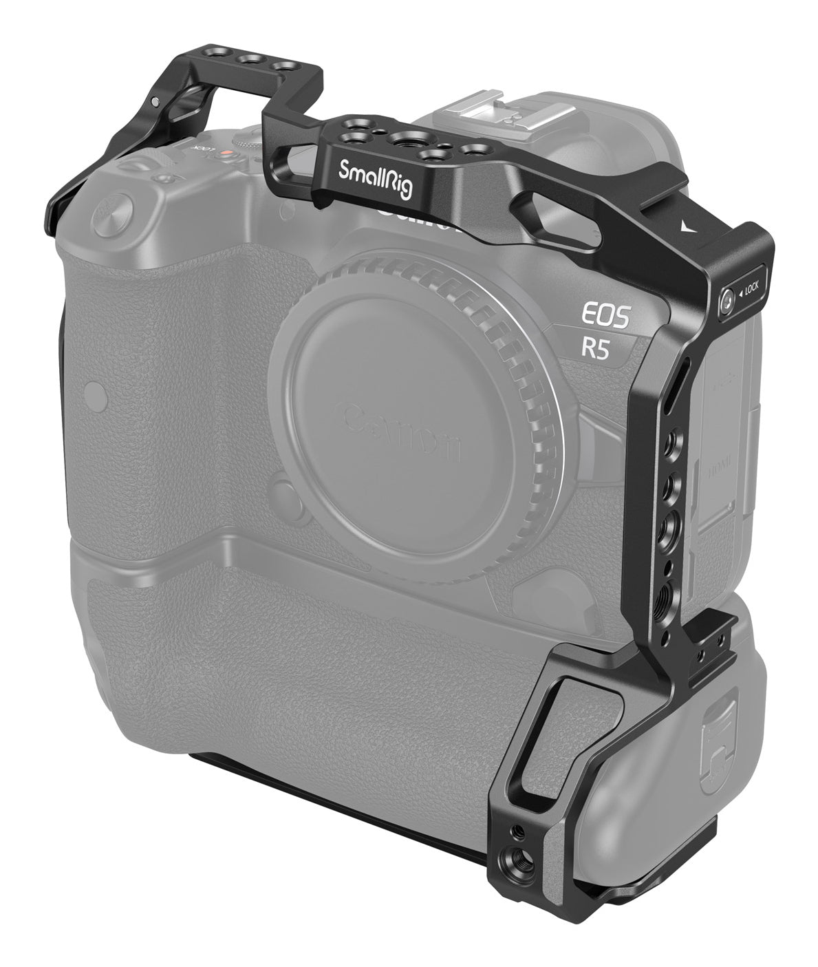 SmallRig 3464B Cage – 1/4" & 3/8" Gewinde – für Canon EOS R5, R6 Mark II, R5C und andere – Schwarz