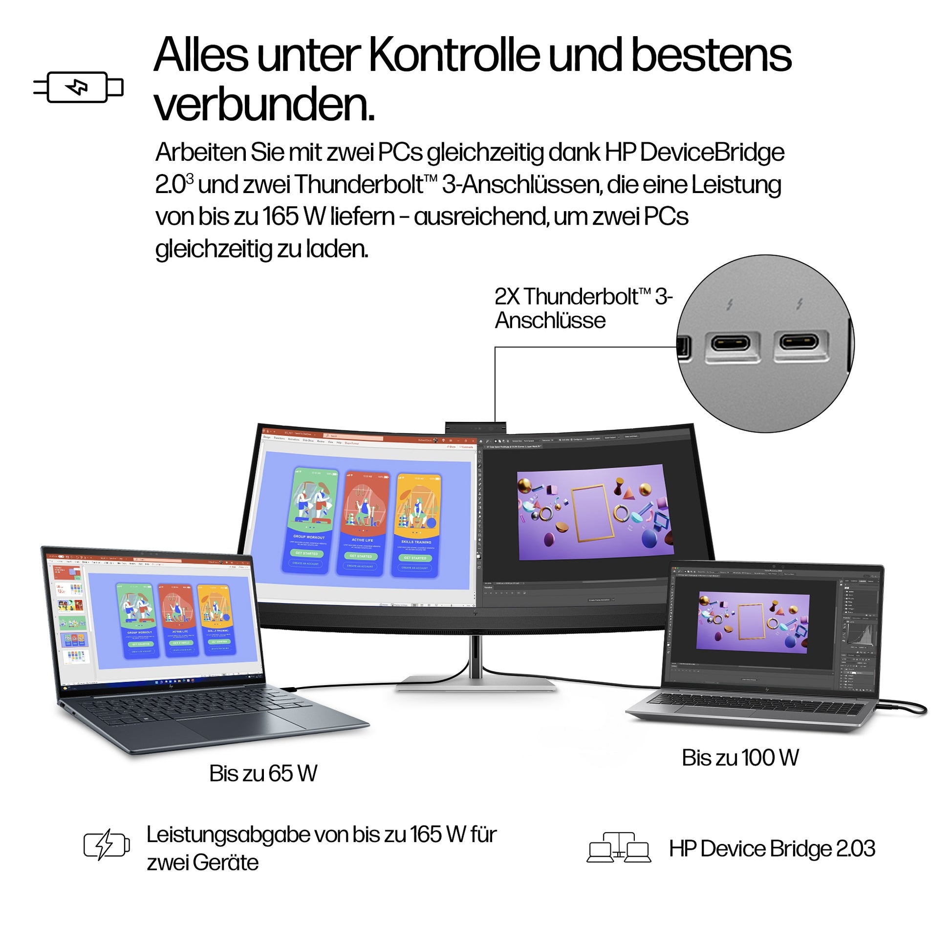 HP 740PM – Monitor, 40", 5120 × 2160 (WUHD), IPS, 350 cd/m², HDMI, DisplayPort, USB