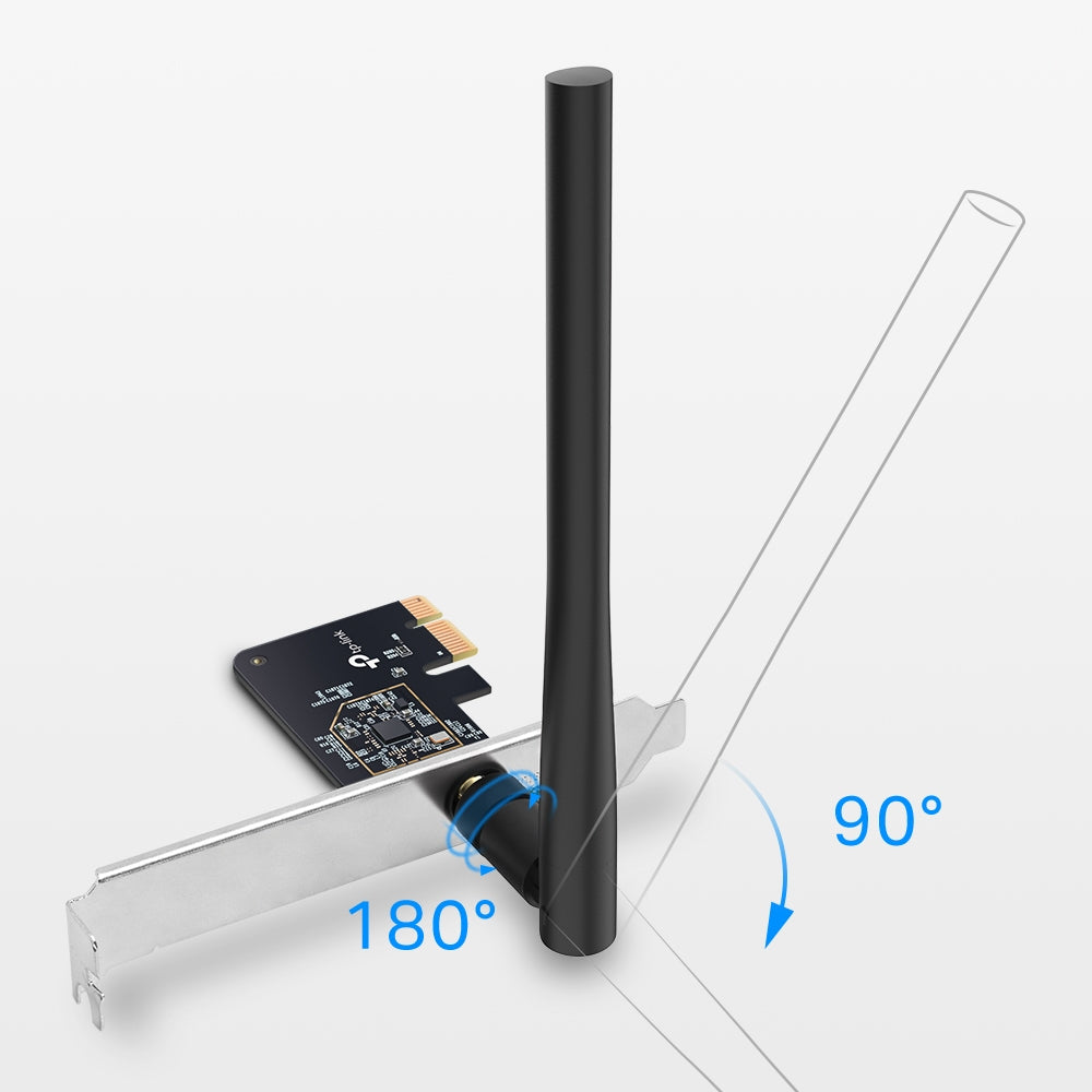 TP-Link ARCHER T2E – PCIe WLAN-Karte – Wi-Fi 5 (2,4/5 GHz), 433 Mbit/s