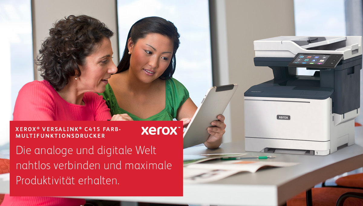 Xerox Versalink C415 – Farblaser-Multifunktionsdrucker, A4, 4-in-1, Duplex, ADF, LAN, AirPrint