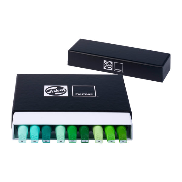 Talens Non-Permanent-Marker Pantone – grün – 9er-Set