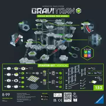 Ravensburger GraviTrax PRO Starter-Set Vertikale Murmelbahn – 152-teilig – ab 8 Jahren – Kunststoff, mehrfarbig