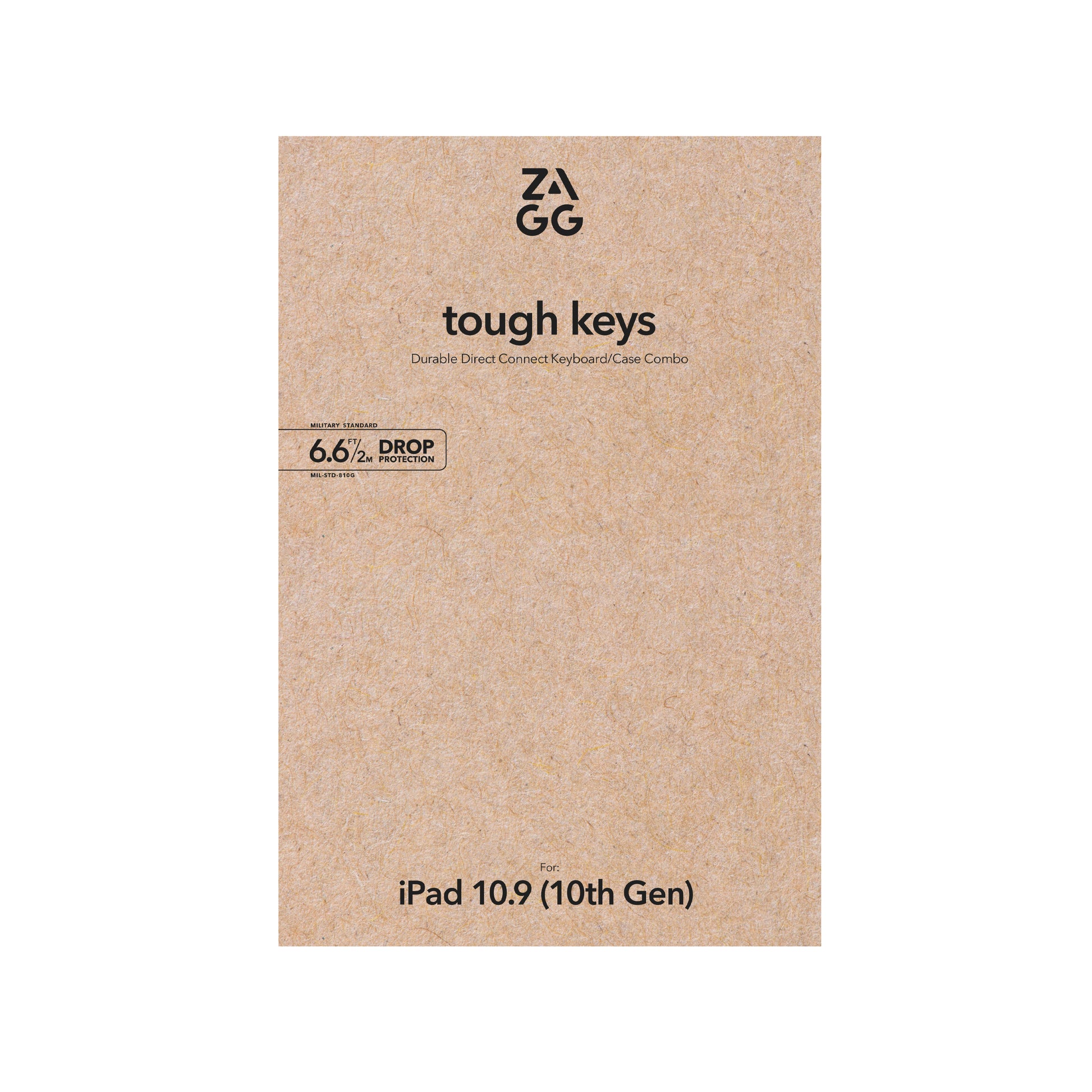 ZAGG TOUGH KEYS – Tastatur, CH-Layout (DE-CH), Schwarz – für iPad 10,9" (10. Generation)