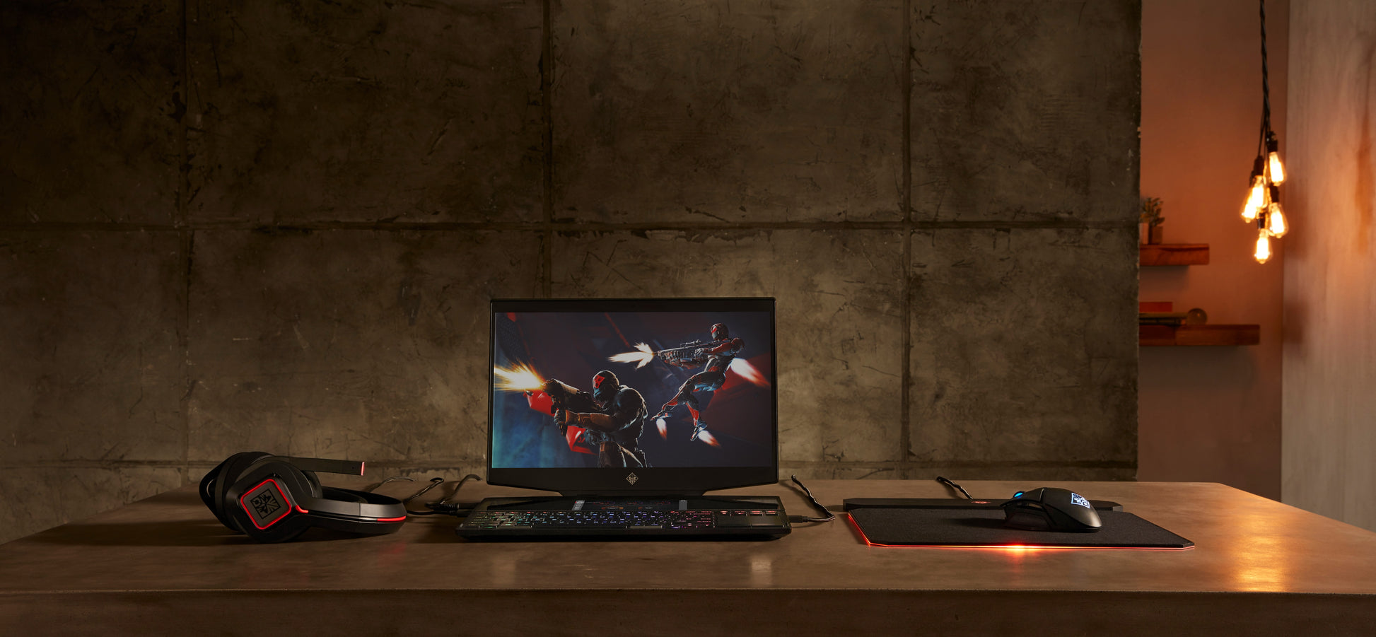 HP OMEN Photon – Gaming-Maus – Kabellos (Bluetooth/2,4 GHz), 16000 DPI, beidhändig, Schwarz