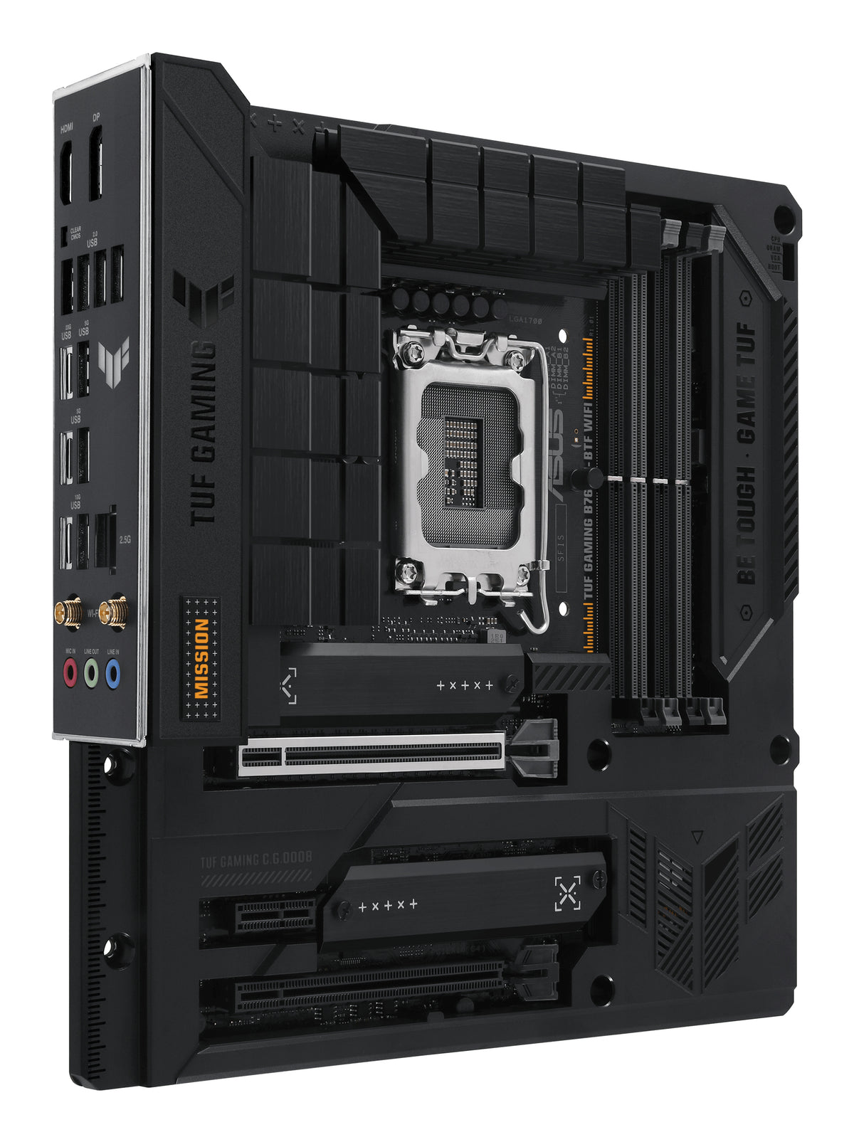 ASUS TUF GAMING B760M-BTF WIFI – Mainboard – LGA 1700, Intel B760, mATX, DDR5