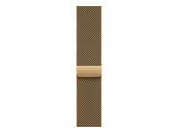 Apple Edelstahl, Milanese Loop, Brillantgold, M/L, für Apple Watch