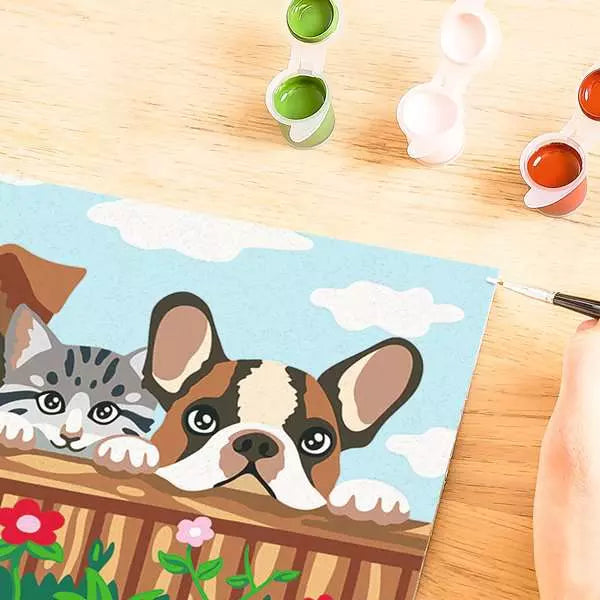 Ravensburger CreArt – Malen-nach-Zahlen-Set – Katzen und Hunde – 20 Farben – ab 11 Jahren