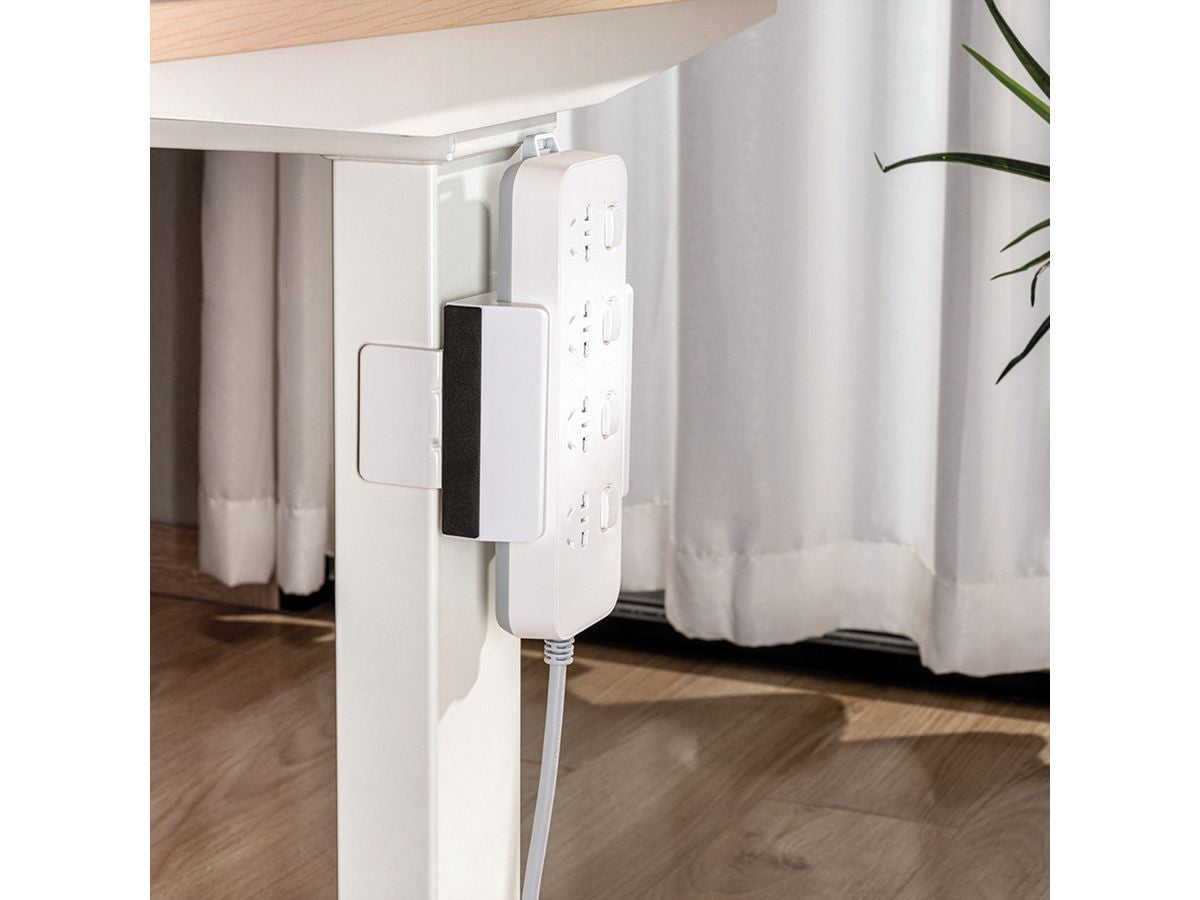 VALUE Kabel-Clip für Tisch/Bank – Klemmhalterung, Weiss, 100 × 129 × 82 mm
