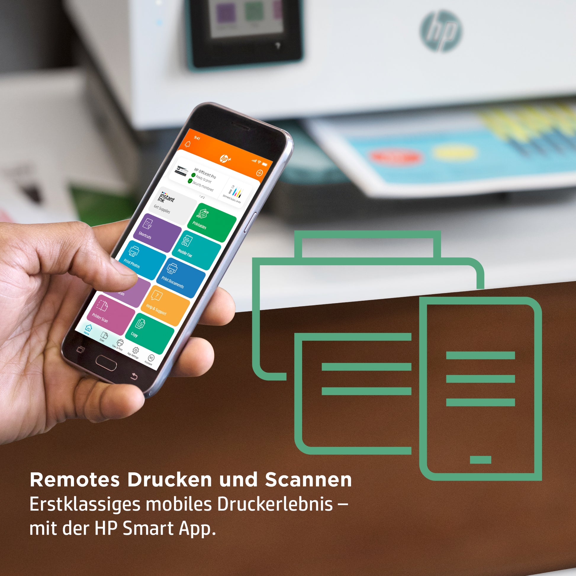 HP OFFICEJET PRO 8025E – Farbtintenstrahl-Multifunktionsdrucker, A4, 4-in-1, Duplex, ADF, WLAN/LAN, AirPrint