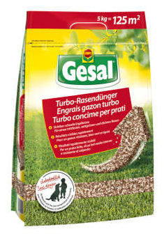 Gesal Mehrnährstoffdünger, Organischer Dünger, 5 kg, Granulat, Bio – für Rasengras – 1 Tasche