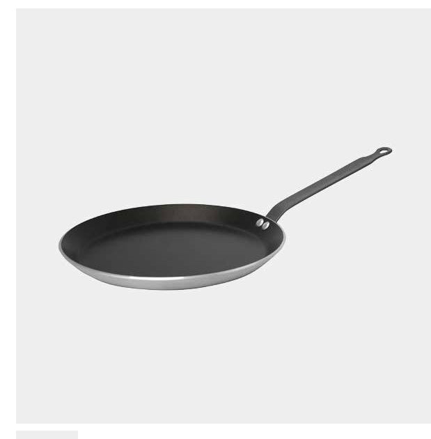 de Buyer Fonduepfanne Choc Resto – Ø 26 cm, Aluminium, Teflon, für Induktion, Schwarz