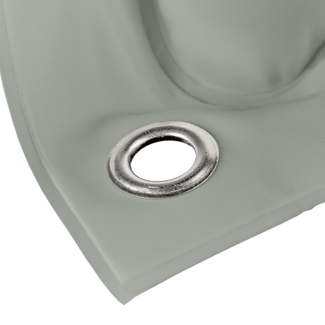 Kolma Luftmatratze – mit integriertem Kissen, Sicherheitsventil – 188 × 78,5 cm – grau – Polyester/PVC