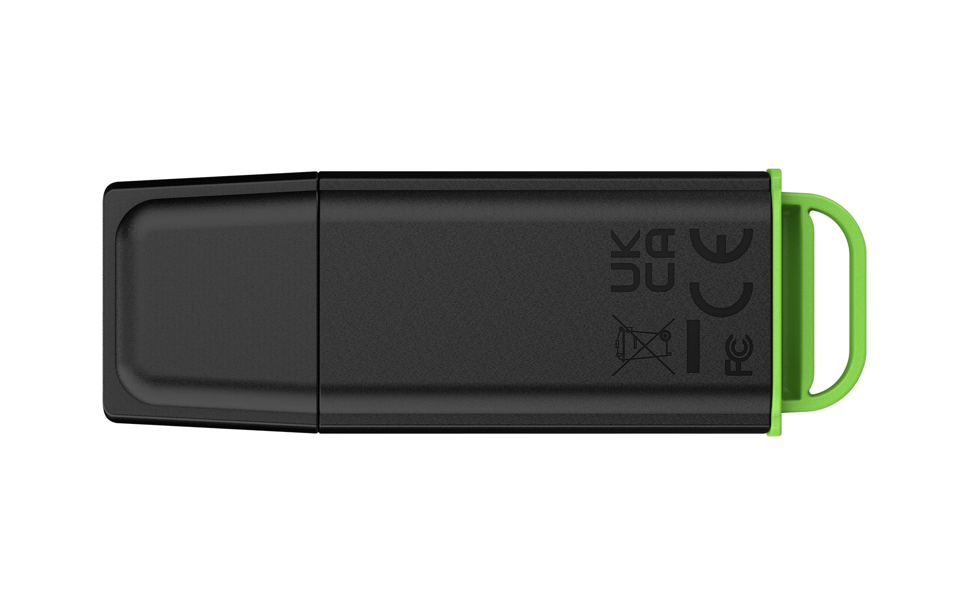 Kingston Technology Kingston USB-Stick 256 GB – USB-A 3.2 Gen 1, mit Kappe, Schlüsselanhänger, Schwarz/Grün