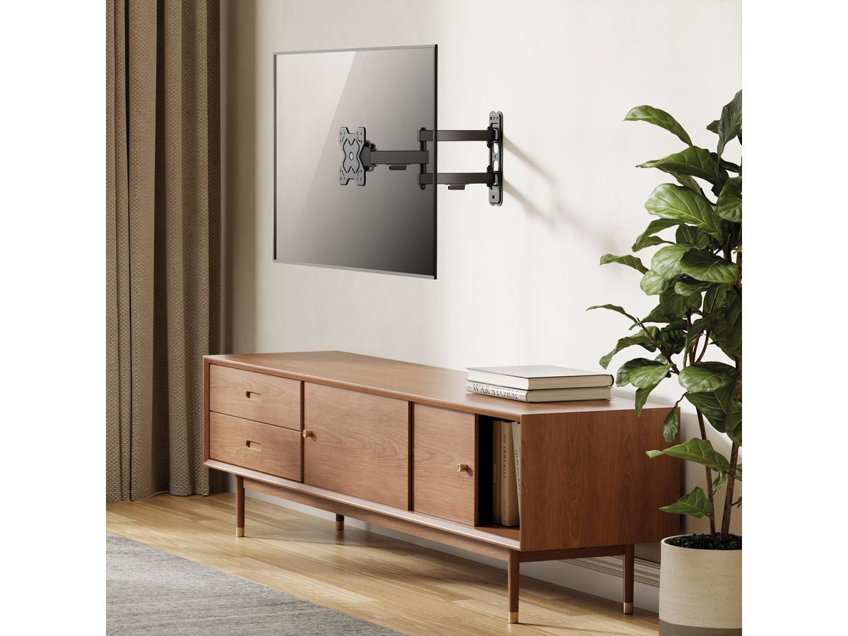 VALUE Wandhalterung – Vollbeweglich – 13–32" – VESA 75×75–100×100 – bis 20 kg, für TVs – Schwarz