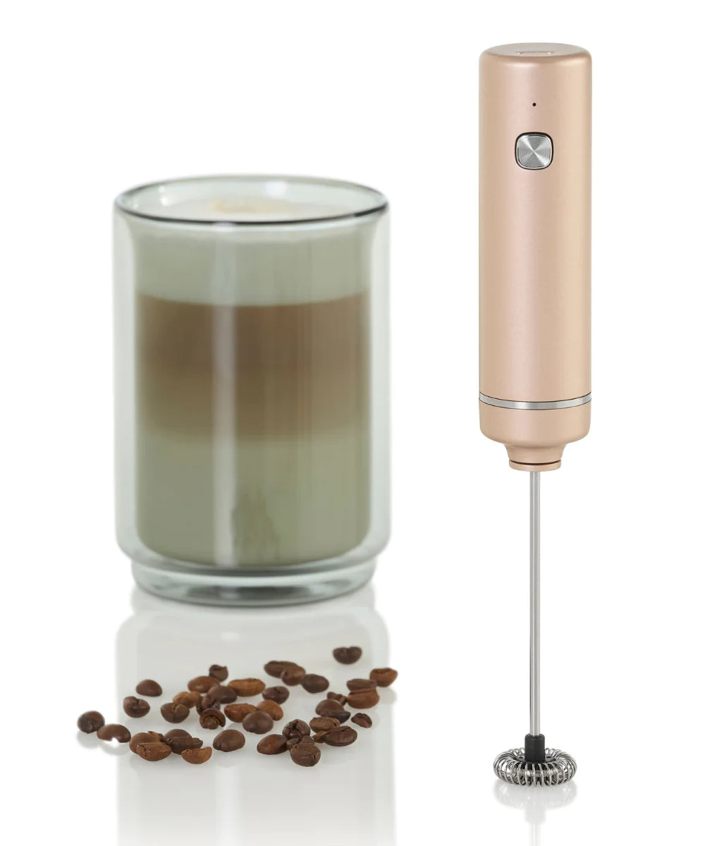 AdHoc Milchschäumer-Stab Moro MS34 – Akku (USB), spülmaschinenfest – Kupfer