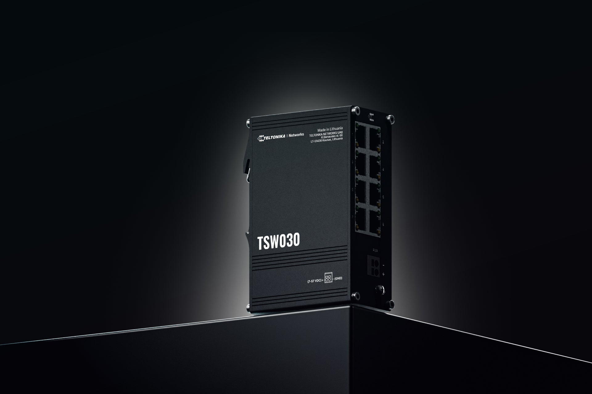 Teltonika TSW030 – Switch (Unmanaged) – 8×Fast Ethernet (10/100)