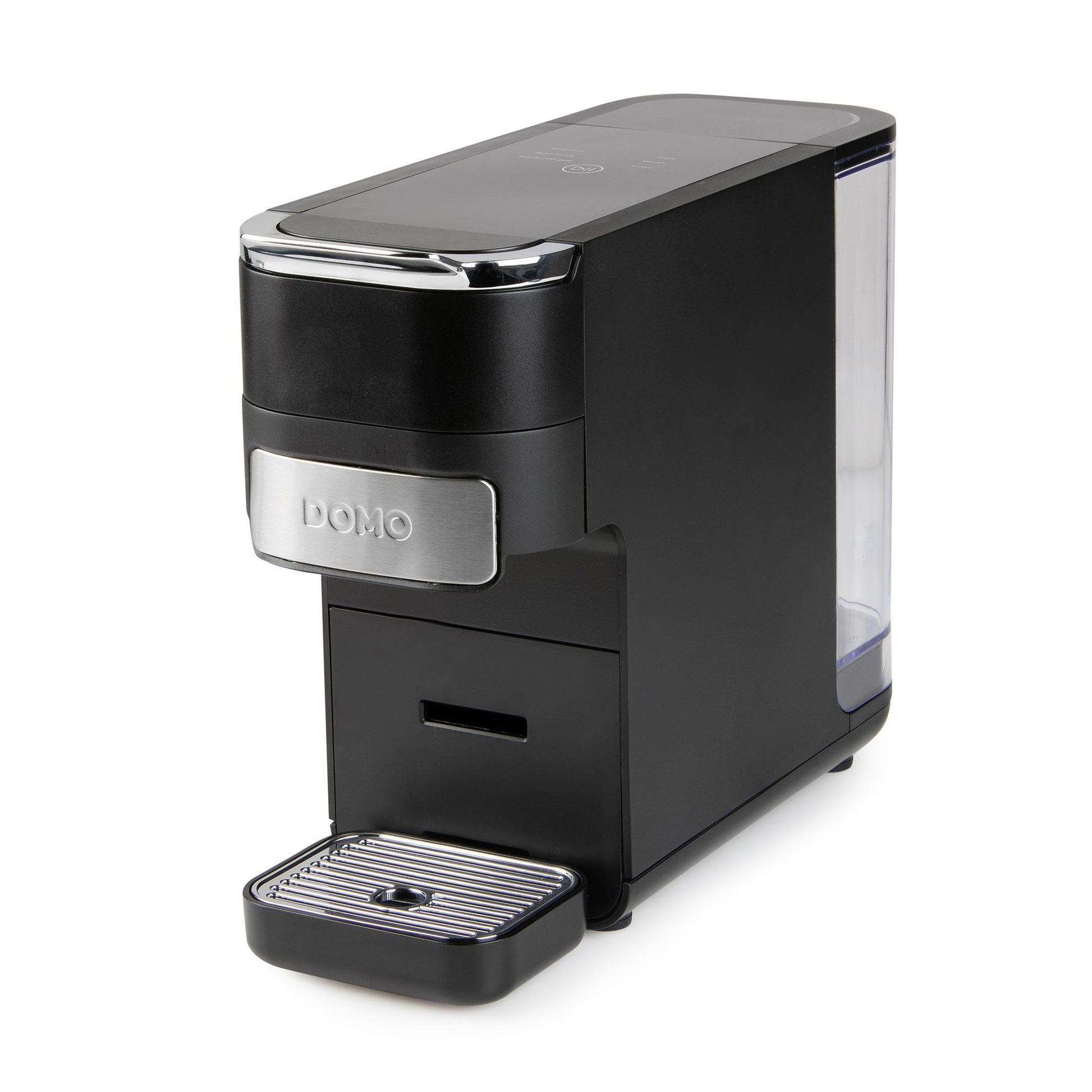 Domo DO748K Kapselmaschine – für Dolce Gusto, E.S.E. Pads, Nespresso, 1,5 l, schwarz, 12,5 × 26,4 × 33 cm