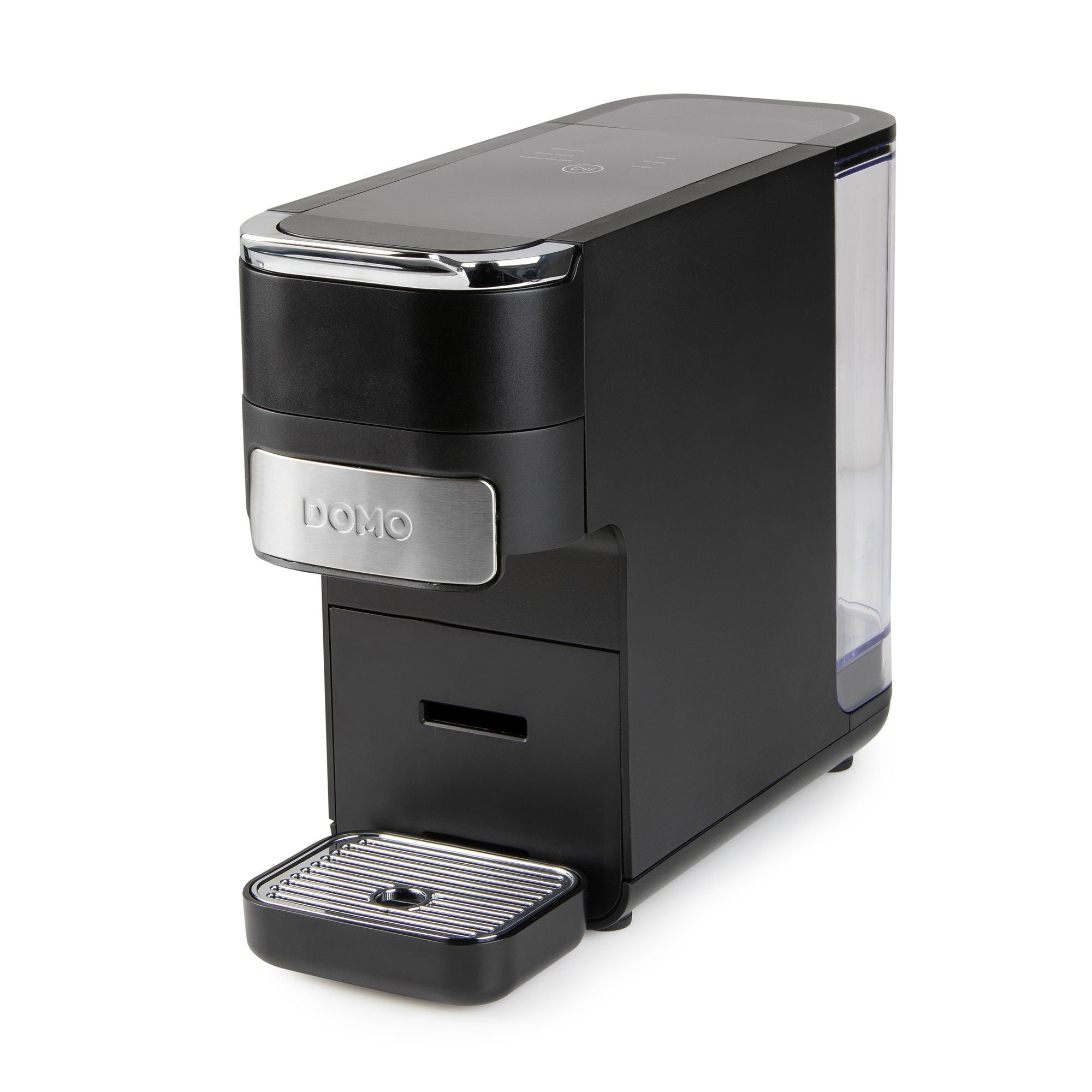 Domo DO748K Kapselmaschine – für Dolce Gusto, E.S.E. Pads, Nespresso, 1,5 l, schwarz, 12,5 × 26,4 × 33 cm