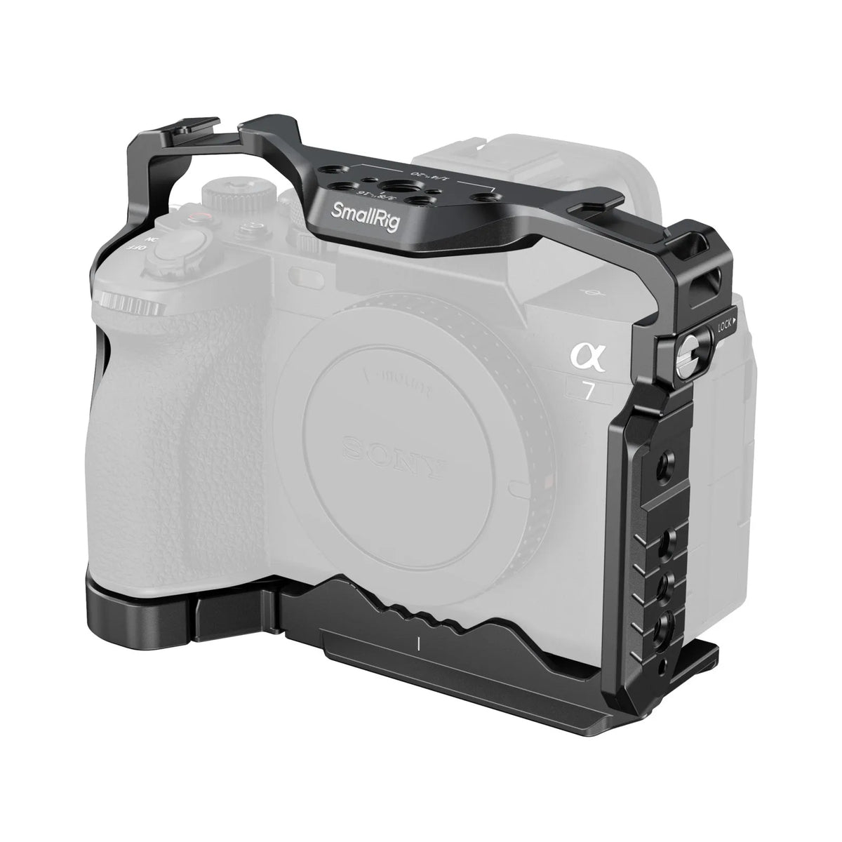 SmallRig 5583 Cage – Airtag-Slot – für Sony Alpha 7R V, 7 IV, 7S III und andere – Schwarz