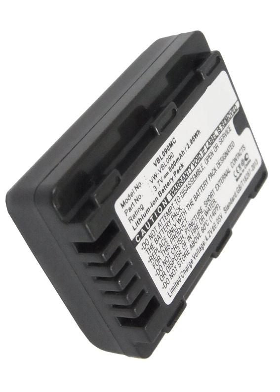 CoreParts Kameraakku – Li‑Ion 3,7 V 800 mAh (3,0 Wh) – für Panasonic HDC‑HS60K, HDC‑SD40, HDC‑SD60 und andere – Schwarz