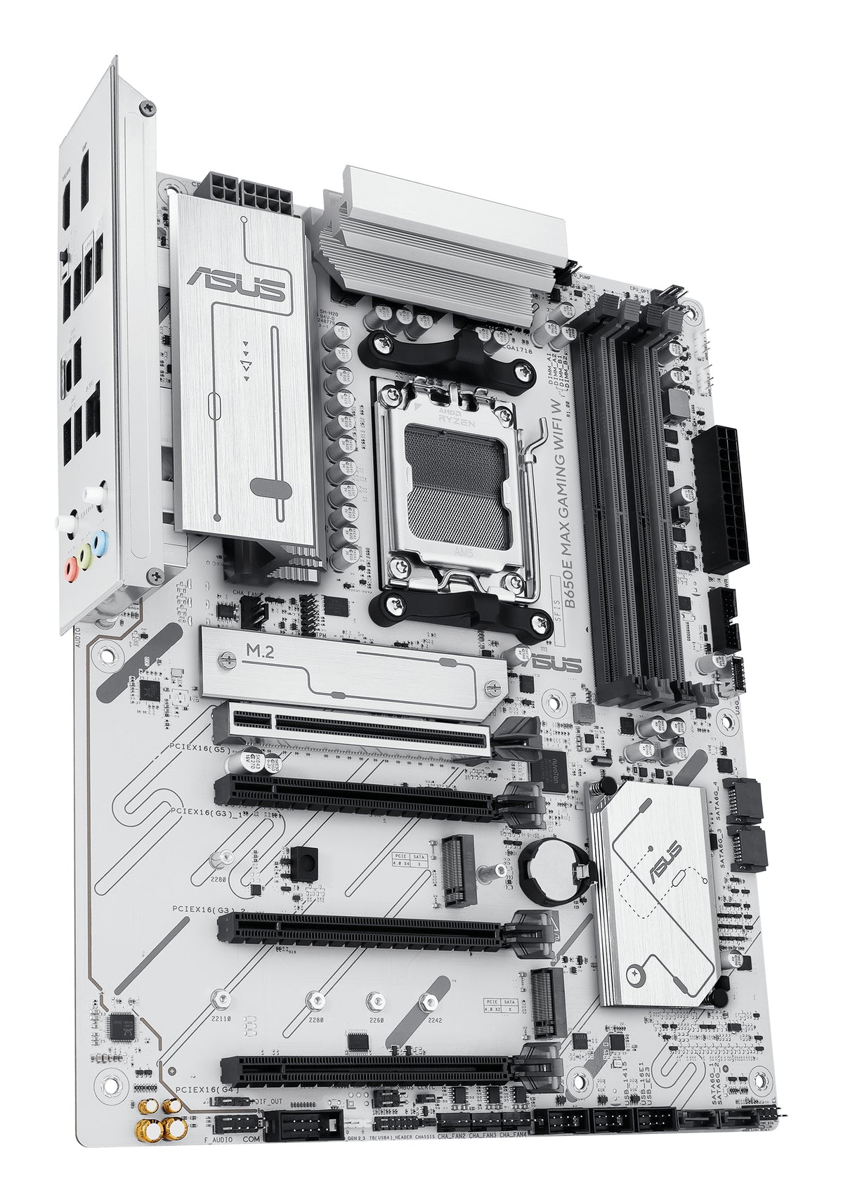 ASUS B650E MAX GAMING WIFI W – Mainboard – Sockel AM5, AMD B650, ATX, DDR5
