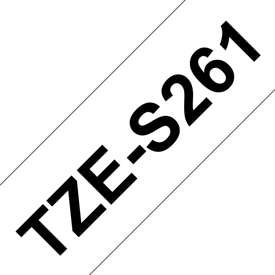 Brother Schriftband – 36 mm × 8 m, weiss, schwarz