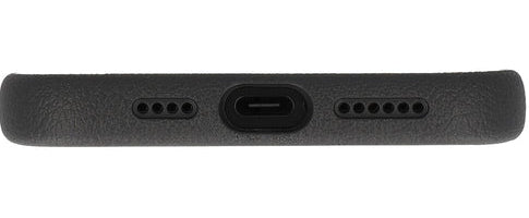Valenta Backcover Style – für Apple iPhone 16 Pro – schwarz – Kunstleder, MagSafe-kompatibel