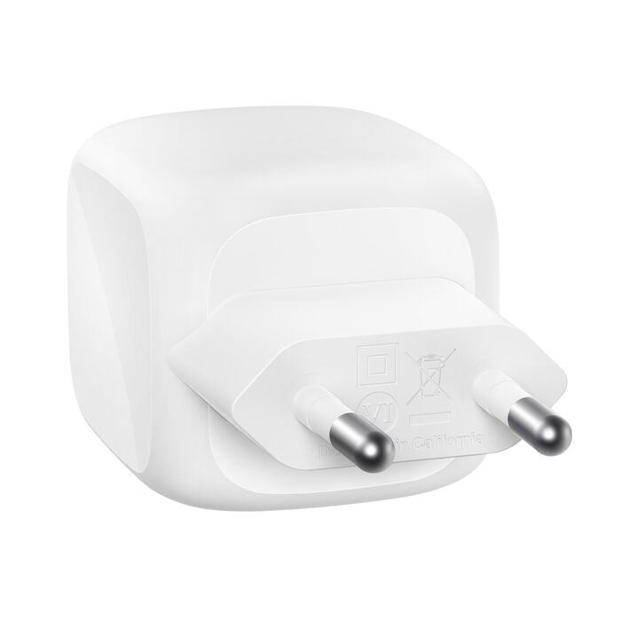 Belkin BOOSTCHARGE Ladegerät – 50 W, 2× USB-C, PD, PPS, mit 1 m Kabel