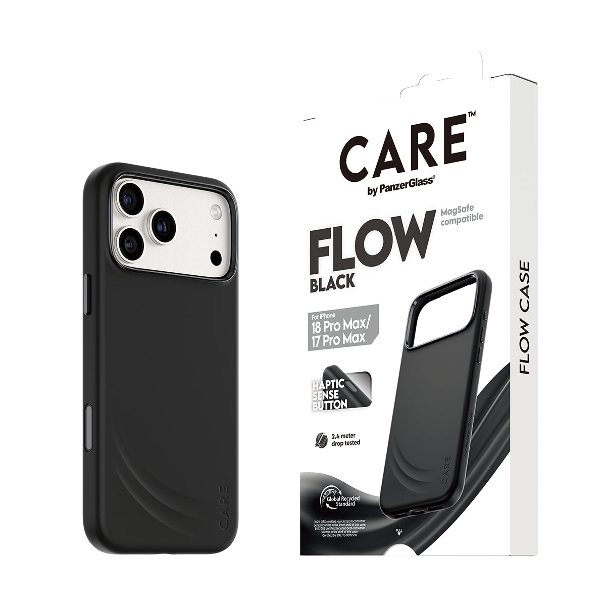 PanzerGlass CARE Flow Backcover – für Apple iPhone 18 Pro Max / iPhone 17 Pro Max, bis 3,6 m sturzsicher
