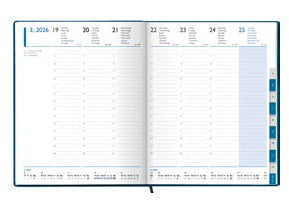 Simplex TM Manager Timer 52 Z Agenda – 1 Woche/2 Seiten, gebunden, 20,8 × 25,8 cm, Jan–Dez, 2026