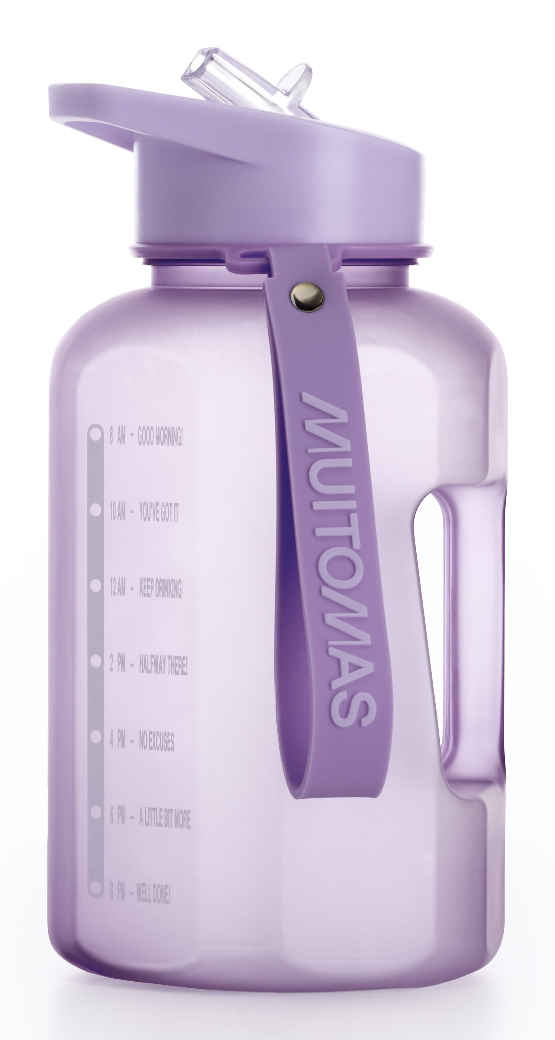 Muitomas Trinkflasche 1,2 l – Kunststoff, Schraubdeckel, Violett