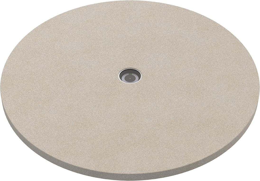 OUTDOORCHEF Pizzastein Ø 41 × 1,5 cm, Cordierit, beige, für Pizza