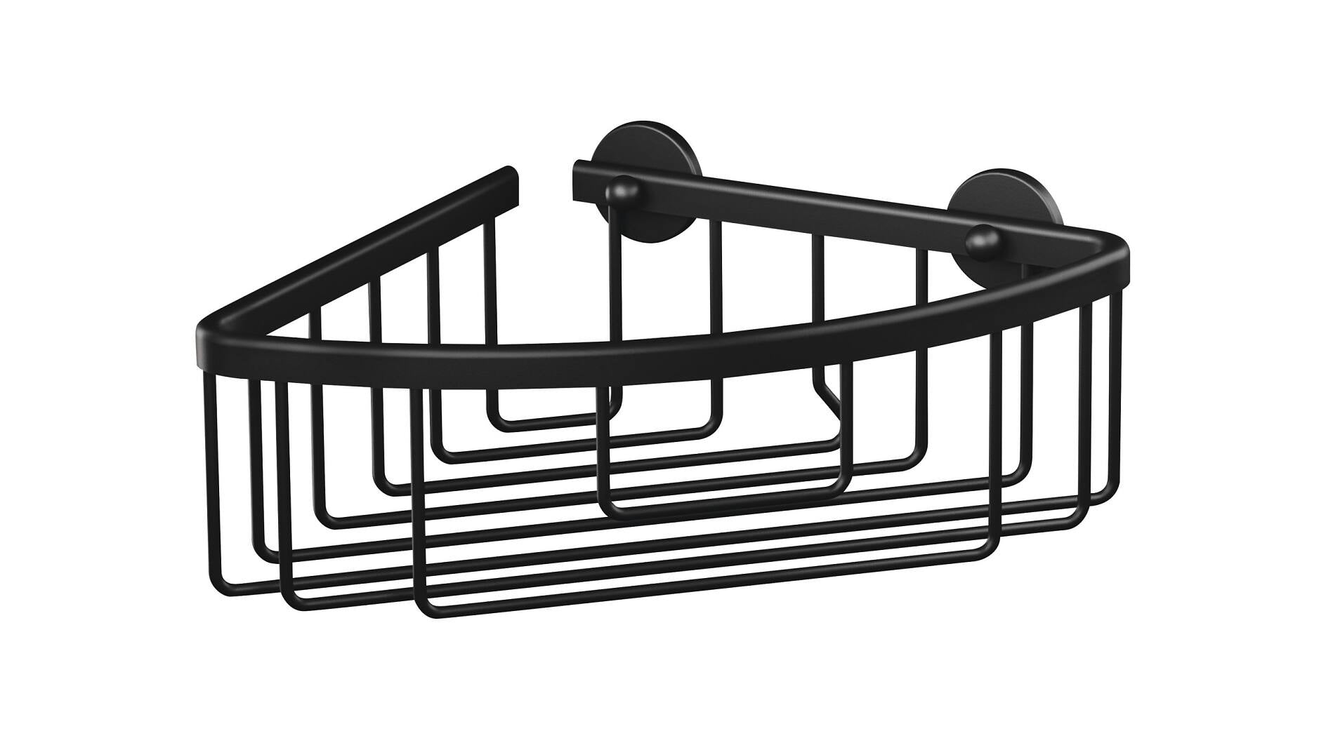 TESA Seifenhalter (Wand) – Aluminium, Wandmontiert, 20,7×20,2×9,2 cm, Schwarz