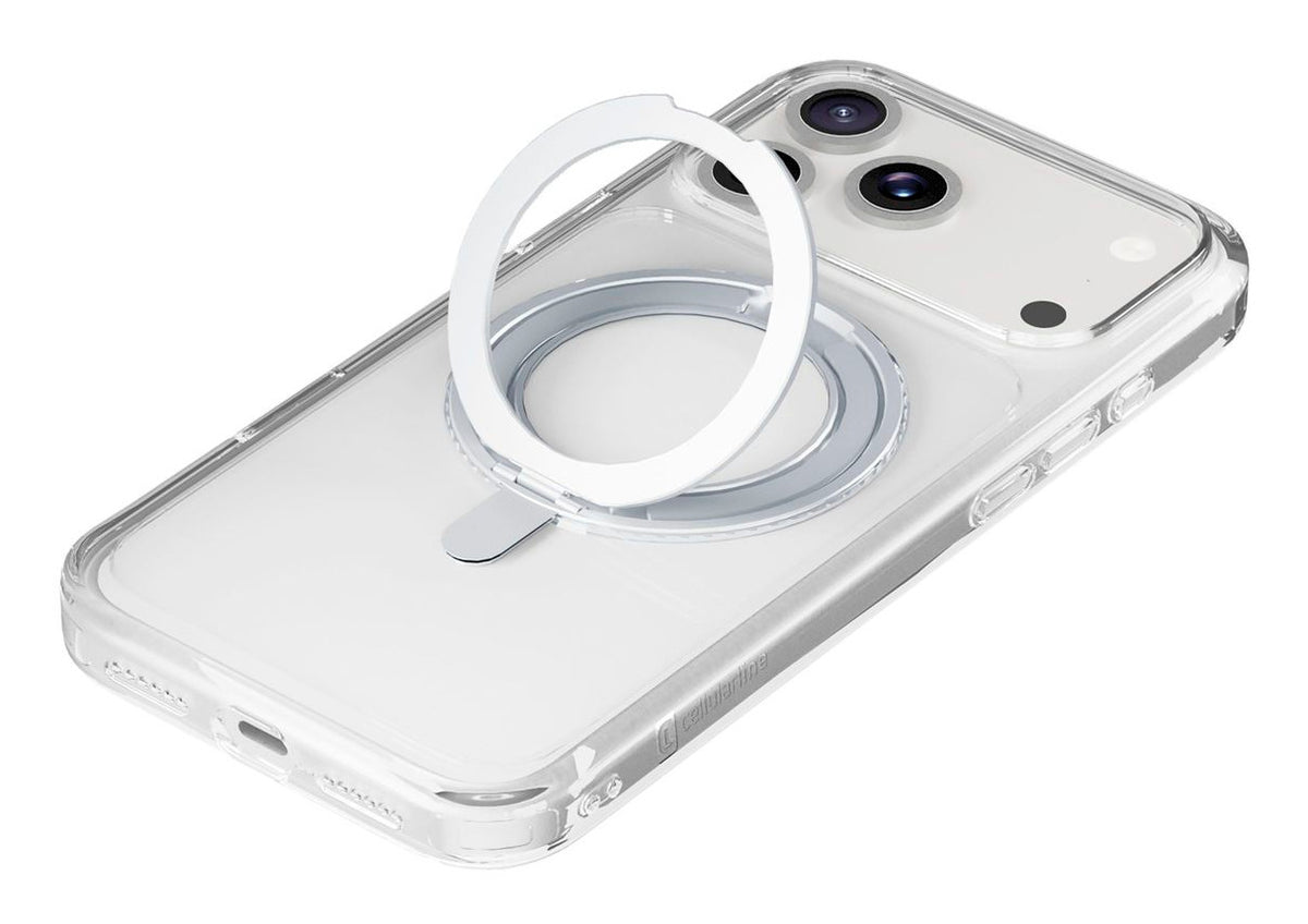 Cellularline Spin Mag Backcover – für Apple iPhone 18 Pro – Kunststoff, Transparent, stossfest, tropfsicher