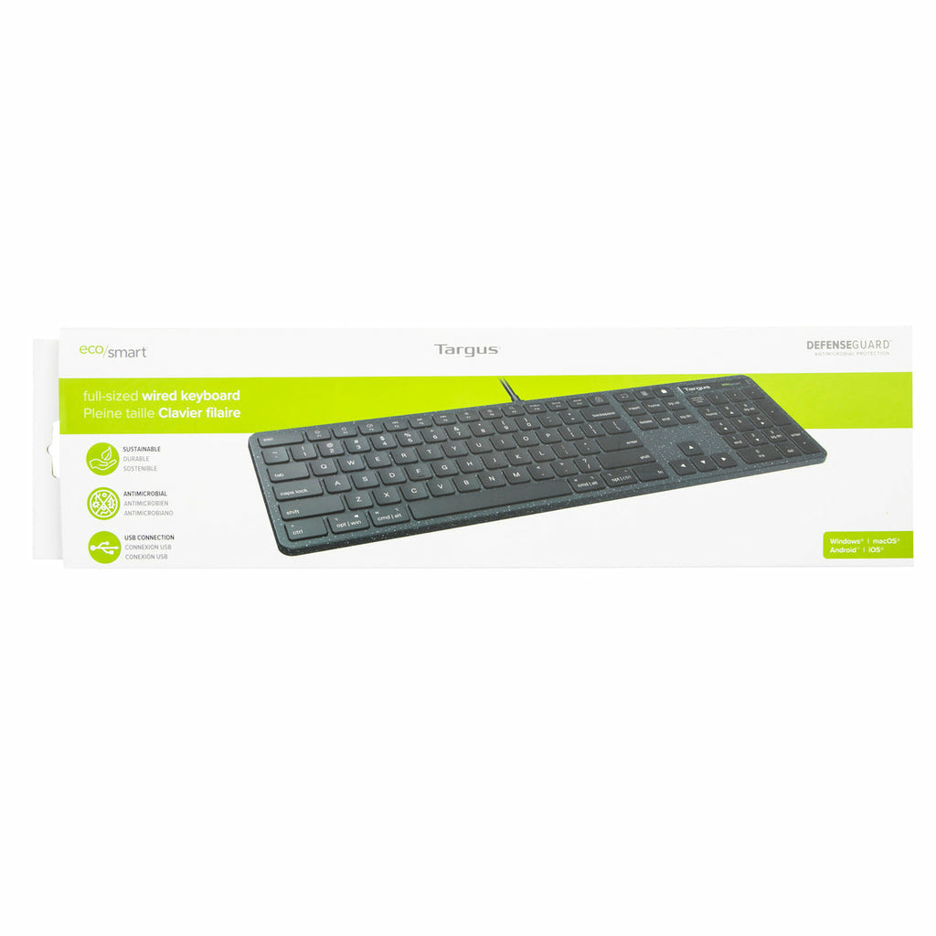 Targus Tastatur, kabelgebunden, UK-Layout (EN), Fullsize (mit Ziffernblock)