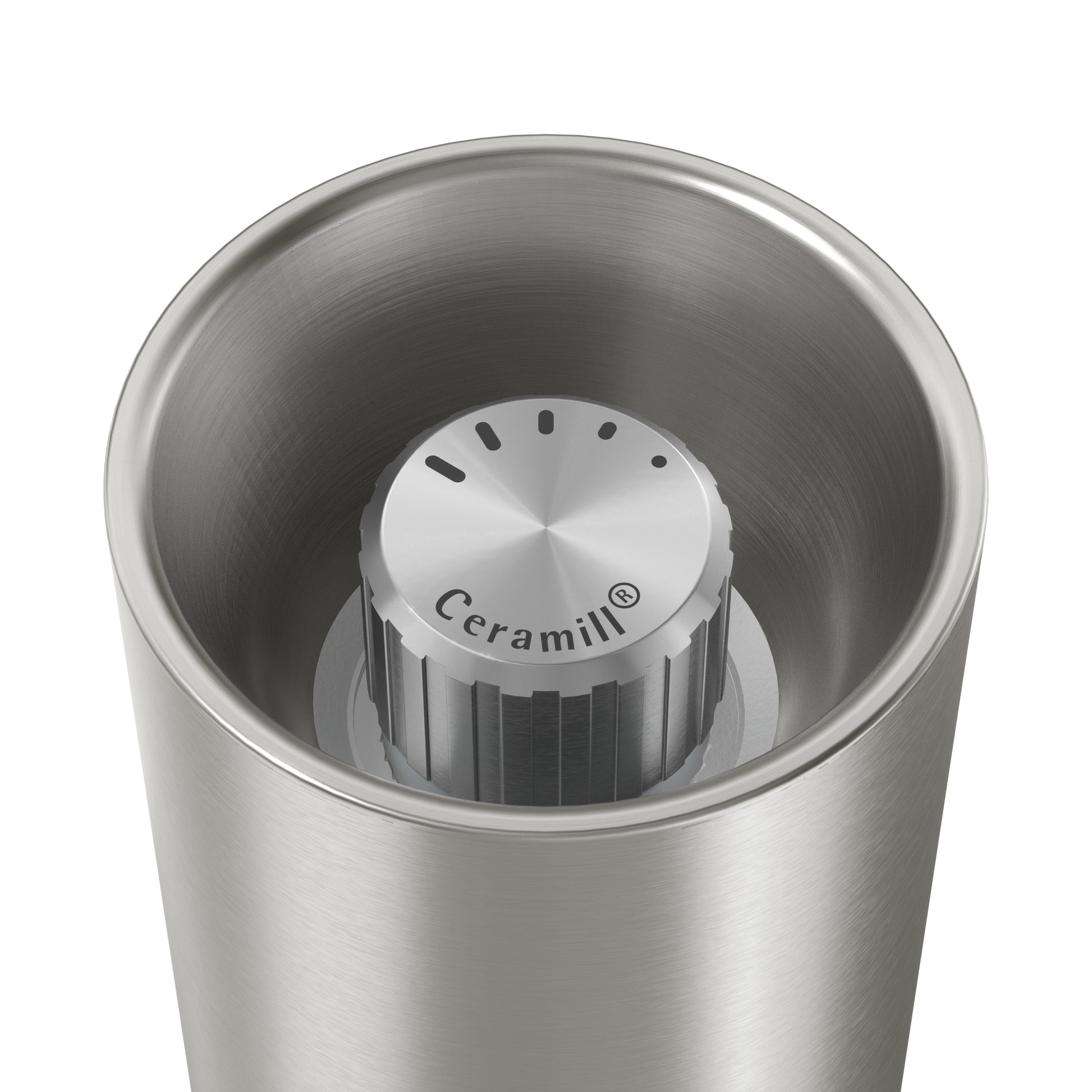 WMF Salz-/Pfeffermühle 20,5 cm, Edelstahl/Keramik, Silber, mit Keramikmahlwerk