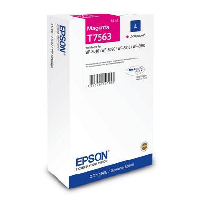 Epson C13T75634N Magenta Tintenpatrone (Original) – 1'500 Seiten – für WF-8xxx