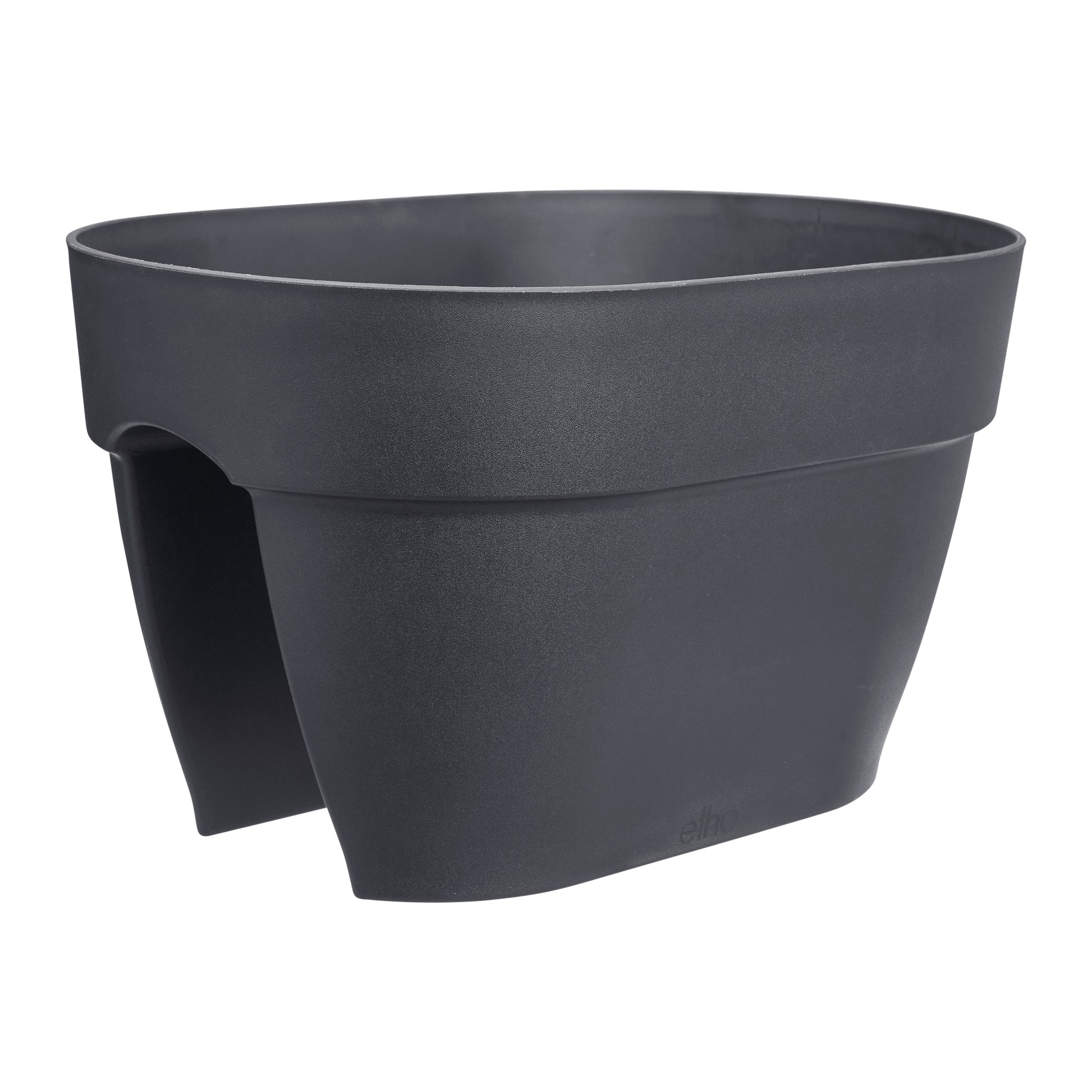 elho Campana Flower Bridge 40 Pflanzkübel – 10 l – 40 × 22 × 26 cm – Recycling-Kunststoff, Schwarz