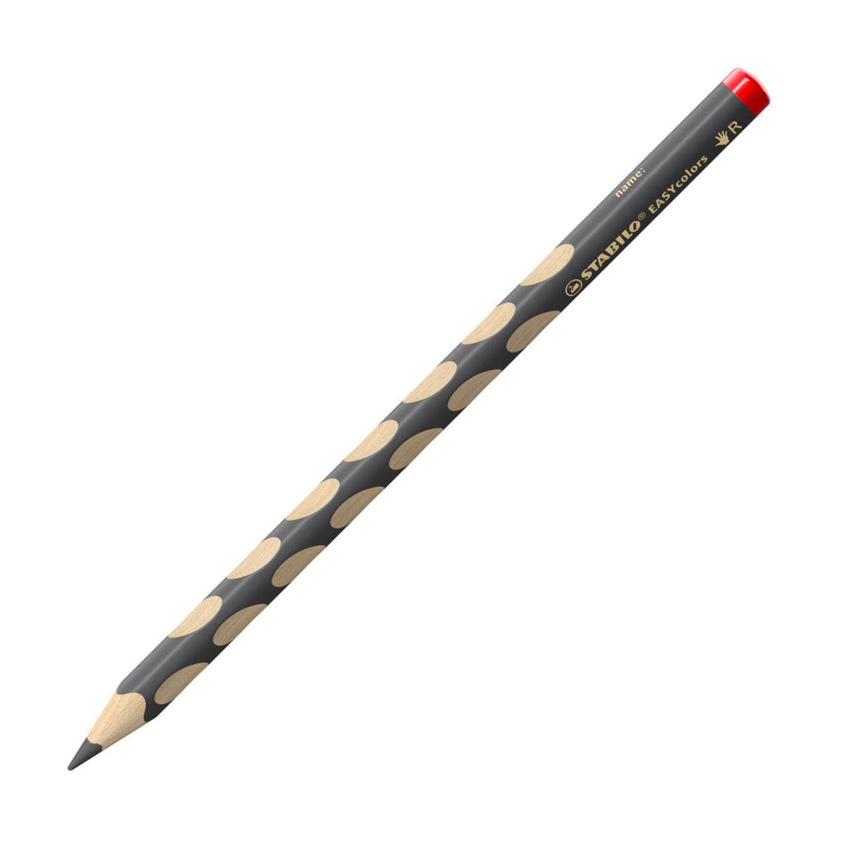 STABILO Buntstifte EASYcolors – Minen‑Ø 4,2 mm, Einzelstift Grau, mit Spitzer