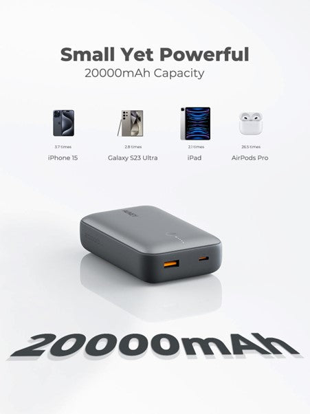 AUKEY Powerbank 20000 mAh, PD 20 W, Weiss