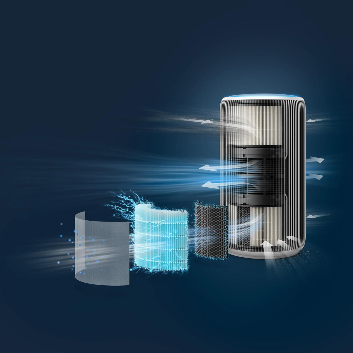 Philips Luftreiniger AC3220/10 – CADR 520 m³/h, bis 135 m², HEPA NanoProtect, WLAN, 48 dB