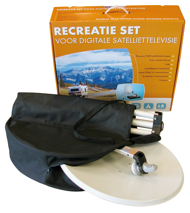 Eurotrail ETAC0221 – Satelliten-Receiver-Tasche, 70 × 70 × 20 cm, Polyester, Schwarz