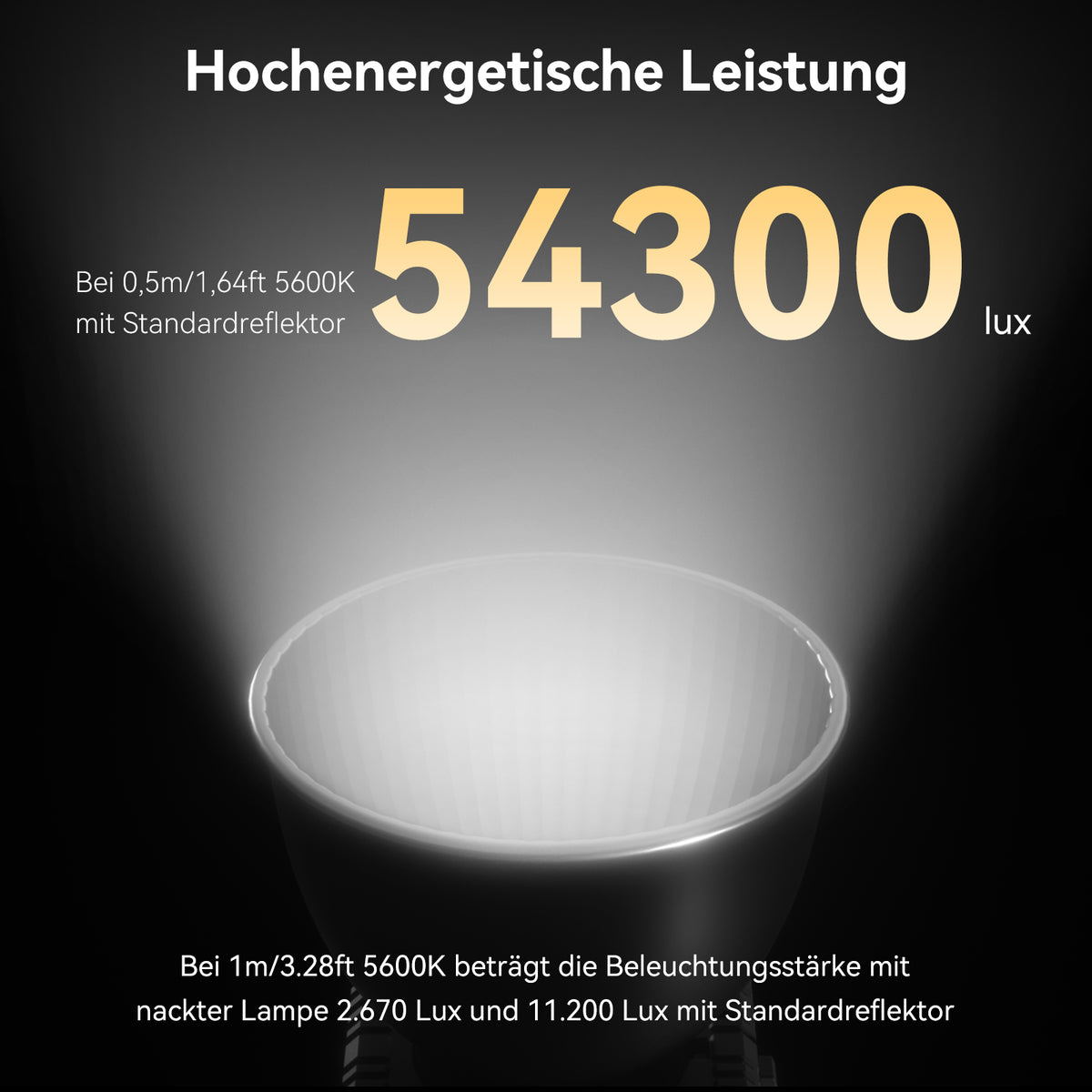SmallRig R60B COB-LED-Video-Licht – 63 W, 2700–6500 K, CRI 97 – Akku, Schwarz