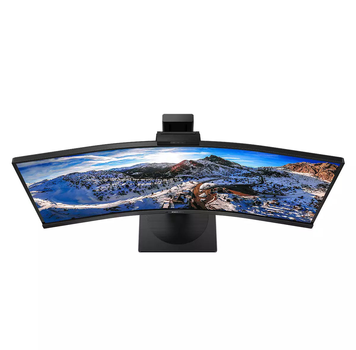 Philips 346P1CRH/00 – 34" Curved, 3440 × 1440 (UWQHD), VA, 100 Hz, USB‑C 90 W, Webcam, LAN, DisplayHDR 400